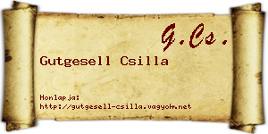Gutgesell Csilla névjegykártya
